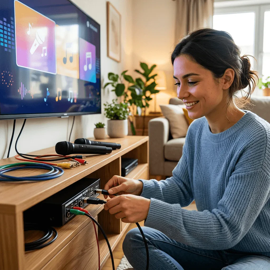 Как подключить караоке-систему