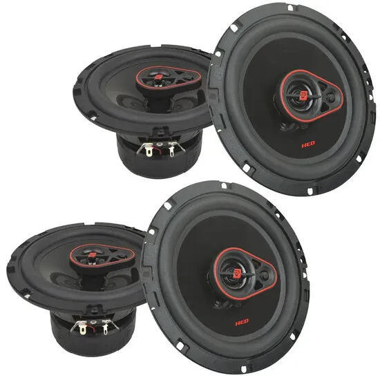 Cerwin Vega H7653 120W RMS 6.5" 3-Way Coaxial Car Speakers (2-Pairs)