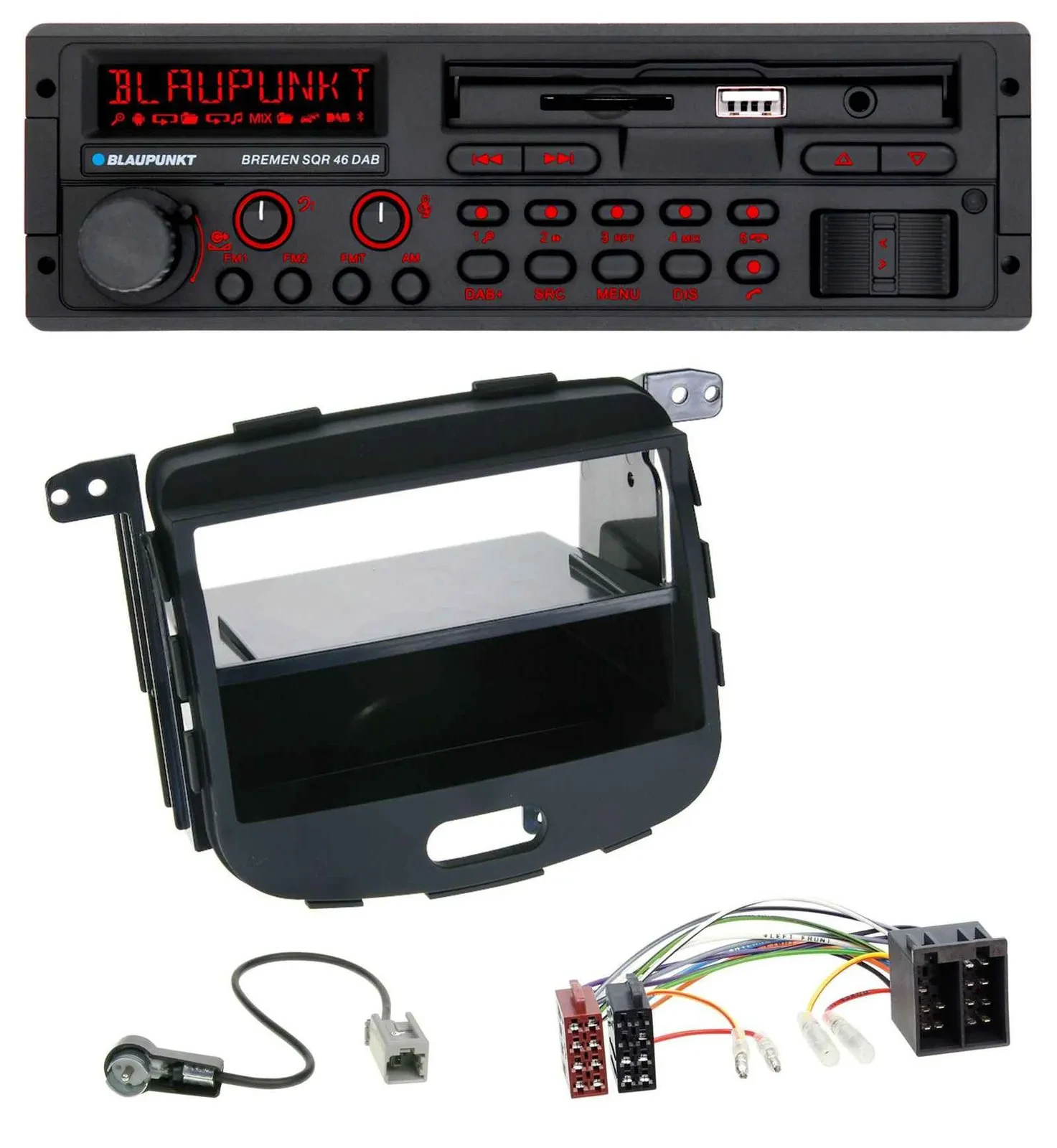 Blaupunkt SD MP3 USB Bluetooth DAB Autoradio für Hyundai i10 2008-2013 Rubber To
