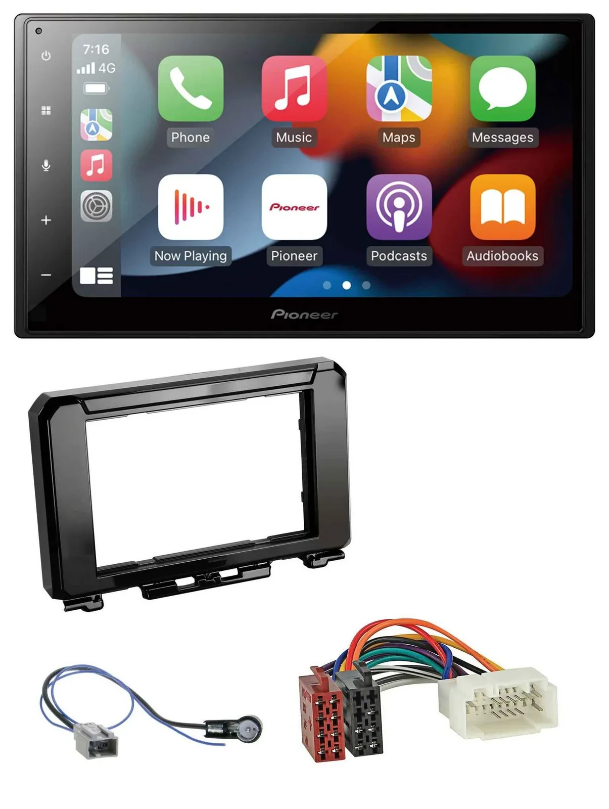 Автомагнитола Pioneer 2DIN DAB, Bluetooth, USB, MP3 для Suzuki Jimny GJ (с 2018)