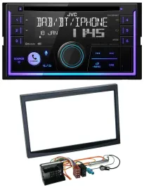 JVC MP3 USB 2DIN DAB Bluetooth CD Autoradio für Citroen C3 C2 Berlingo Jumpy sch