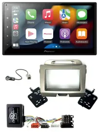 Pioneer DAB Bluetooth 2DIN USB Lenkrad Autoradio für Kia Sportage 3 Navi 10-15 s