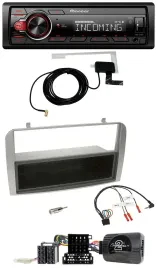 Pioneer MP3 Lenkrad CD DAB USB Autoradio für Alfa GT 147 07-10 silber Ablagefach