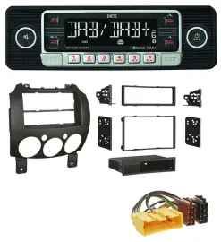 Dietz USB DAB MP3 Bluetooth Autoradio für Mazda 2 (ab 2007)