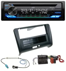 JVC Bluetooth MP3 USB DAB CD Autoradio für Audi TT 06-14 Aktivsystem Quadlock