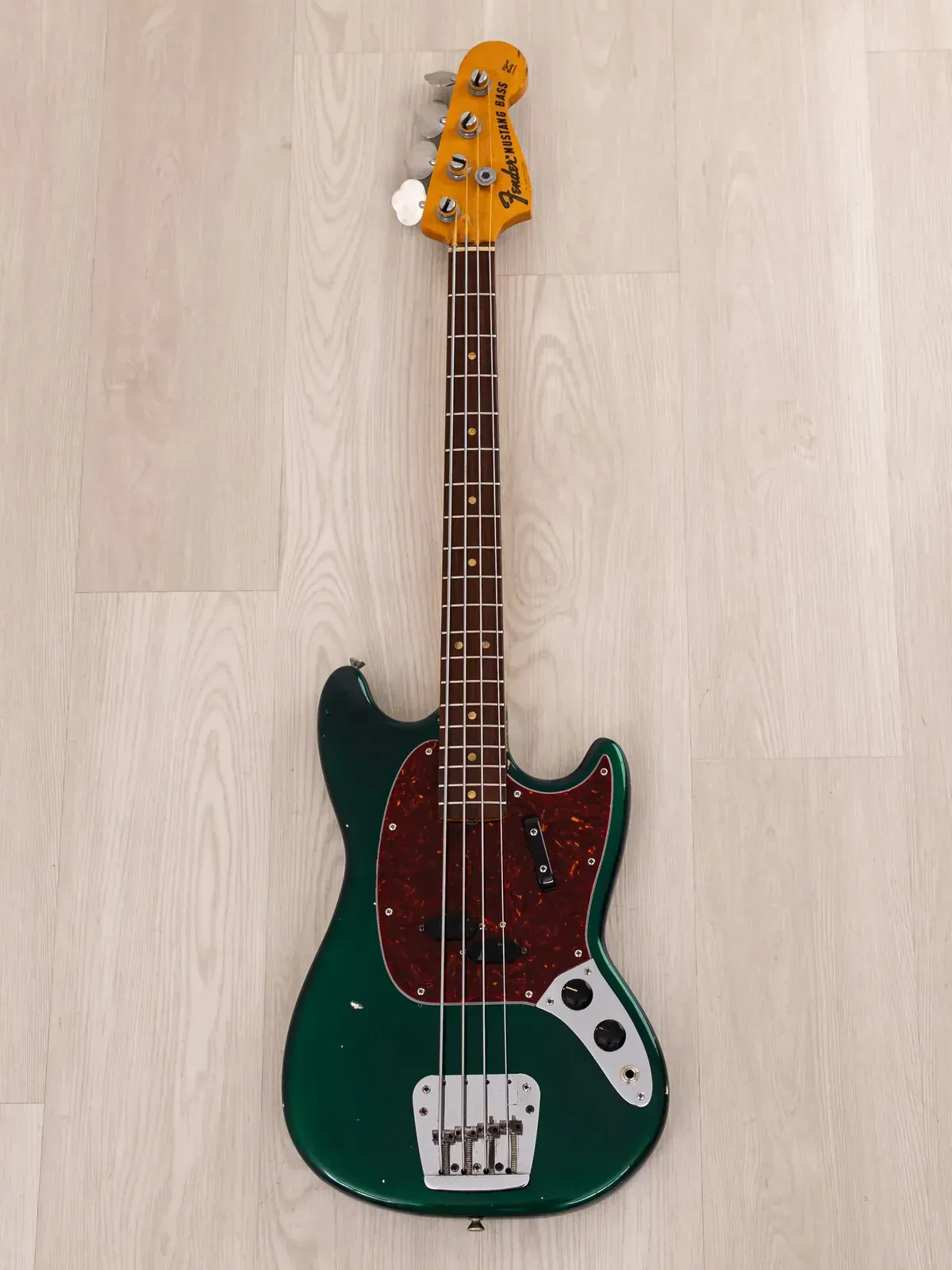 Бас-гитара Fender Mustang Bass P Sherwood Green w/case USA 1968