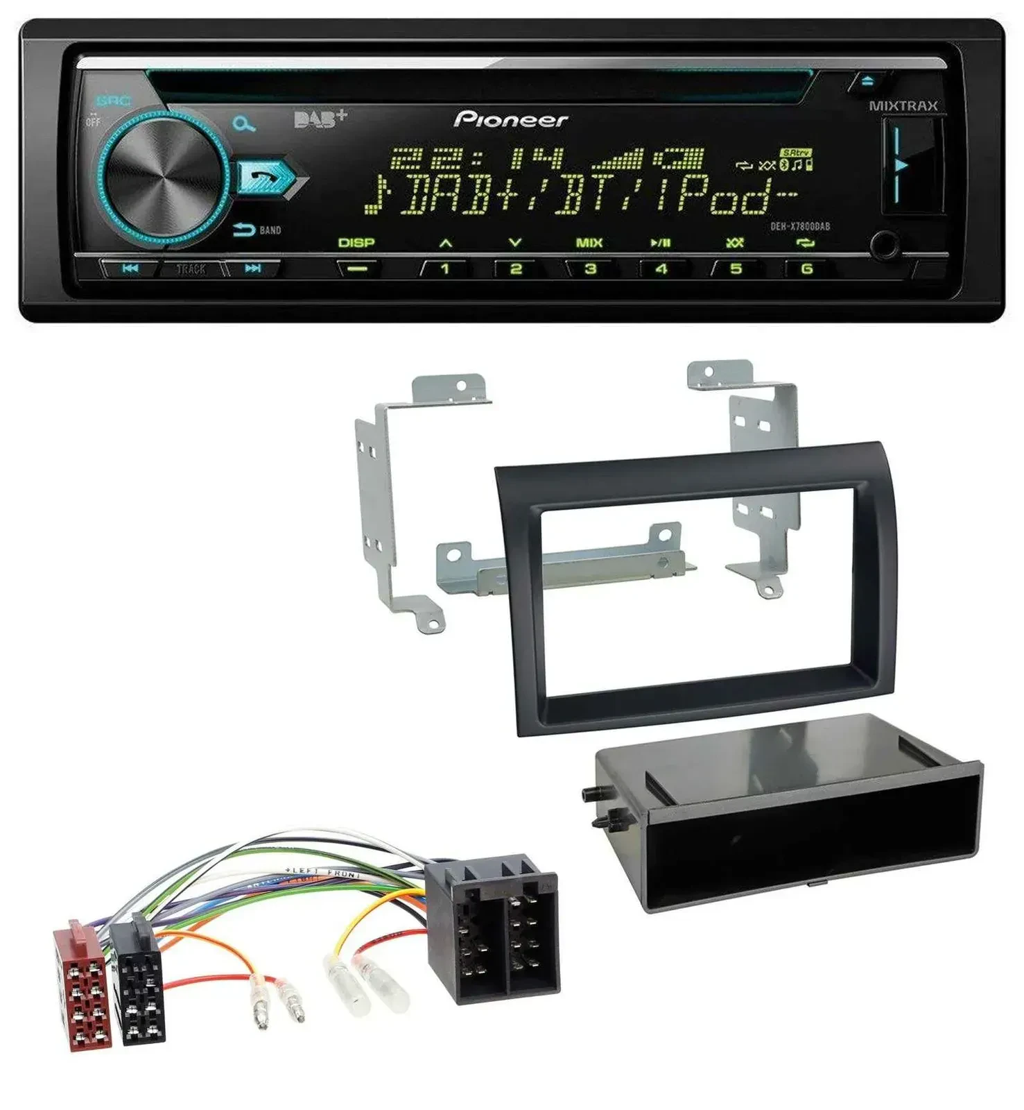 Автомагнитола Pioneer DAB MP3 CD USB Bluetooth для Citroen Jumper / Fiat Ducato (2006–2011)