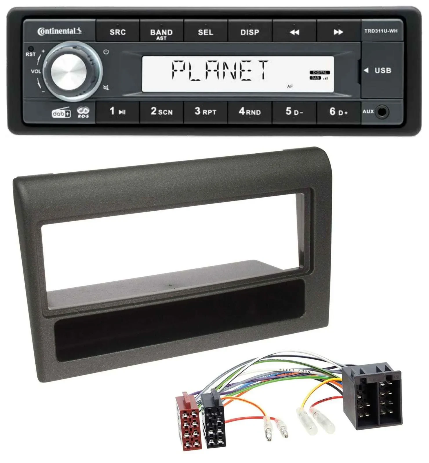 Continental MP3 AUX USB DAB 1DIN Autoradio für Alfa Romeo 155 Lancia Dedra Delta