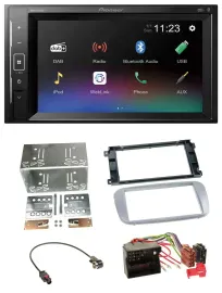 Автомагнитола Pioneer 2 DIN DAB MP3 Bluetooth USB для Ford Galaxy, C-Max и Focus с 2007 года