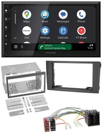 Автомагнитола для Iveco Daily 2006–2014 Kenwood 2-DIN, DAB, Bluetooth, USB, MP3, черный