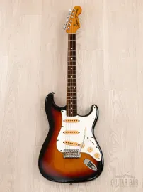 Электрогитара Squier by Fender Stratocaster 1962 Vintage Reissue SST-30 SSS Sunburst w/gigbag Japan 1986