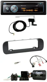 Автомагнитола Pioneer Bluetooth DAB USB CD для Fiat Panda 2012–2020, чёрная