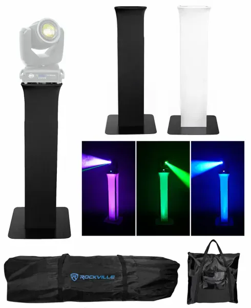 (1) Totem Light Stand+Black+White Scrims For American DJ Vizi Beam 5RX