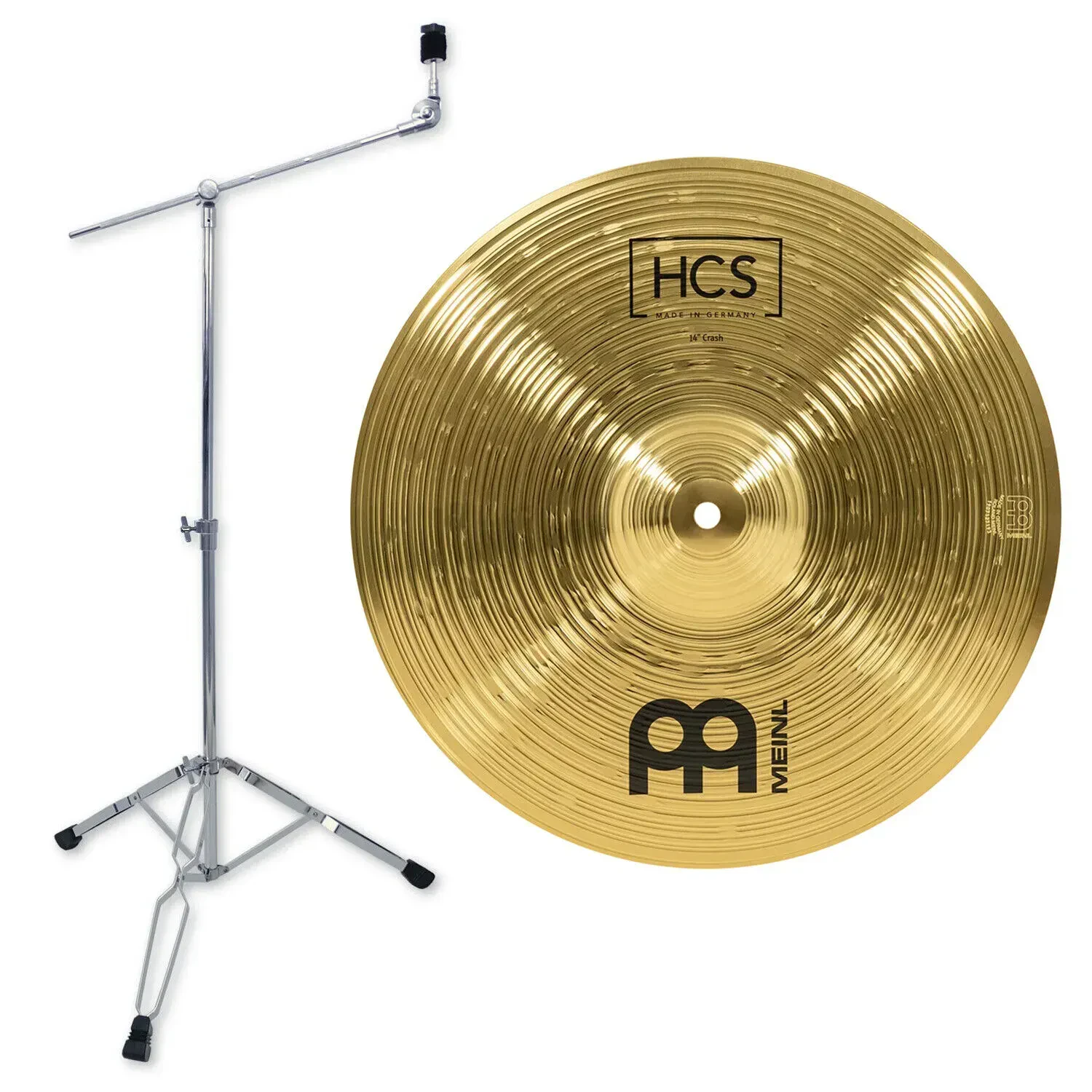 Тарелка барабанная MEINL 14" HCS Crash со стойкой