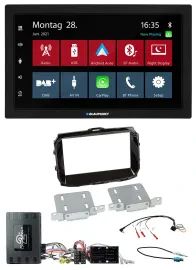 Blaupunkt Lenkrad Bluetooth DAB 2DIN USB Autoradio für Alfa Giulietta 14-21 Info