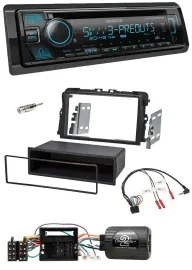 Kenwood Bluetooth USB CD Lenkrad DAB Autoradio für Opel Vivaro Combi Kasten 2011