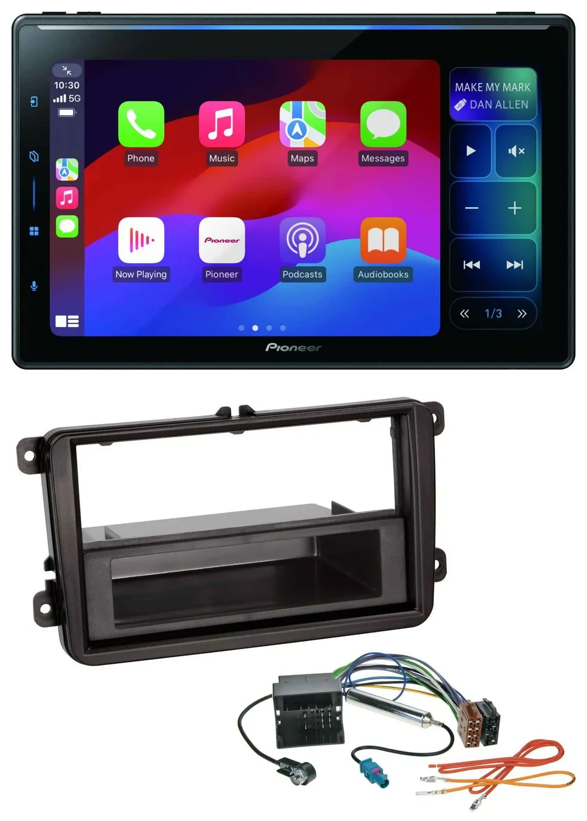 Pioneer Bluetooth DAB MP3 USB Autoradio für Skoda Fabia Octavia Rapid Roomster