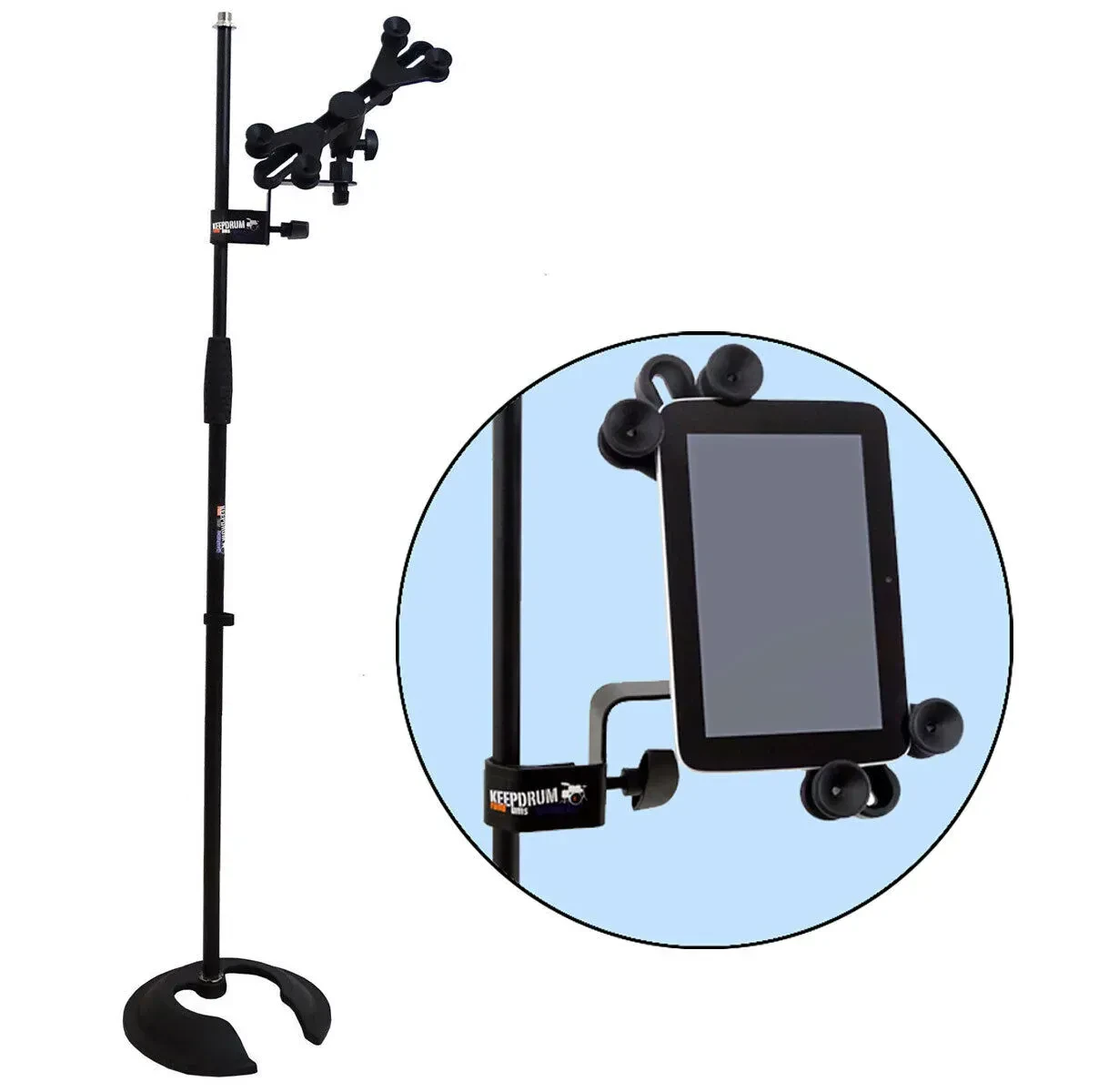 Стойка для микрофона keepdrum MS096 + iPH02 (набор) с держателем для планшета