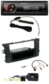 Автомагнитола Pioneer 1-DIN, DAB, USB, поддержка управления на руле, для Toyota Auris 2007–2011, черная