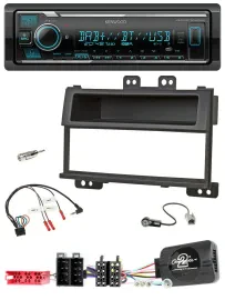 Kenwood Bluetooth Lenkrad DAB USB Autoradio für Hyundai i20 ISO 2009-11 schwarz