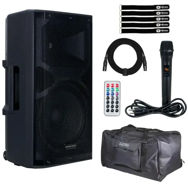 American Audio APX12 GO BT 12" Portable Battery Powered Bluetooth PA Speaker ...