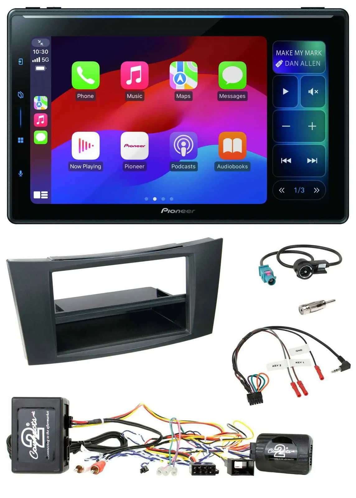 Pioneer Bluetooth DAB Lenkrad USB Autoradio für Mercedes E-Klasse CLS W211 02-08