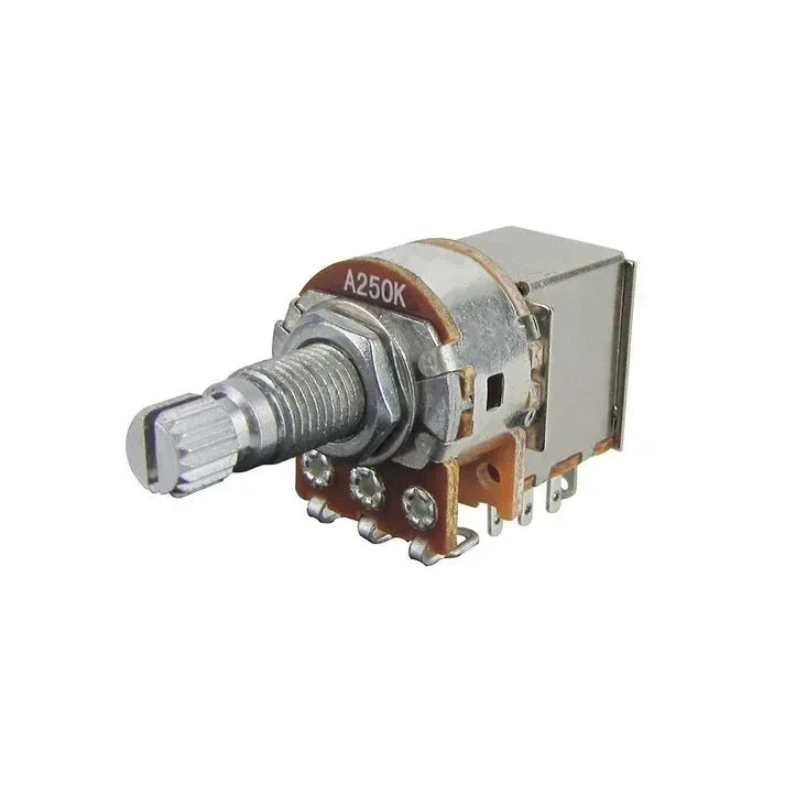 Потенциометр для гитары FLEOR M00046-1 Push-Pull A250k