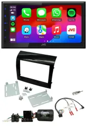 JVC Bluetooth 2DIN Lenkrad DAB USB Autoradio für Fiat Ducato 2012-2015 Piano-sch