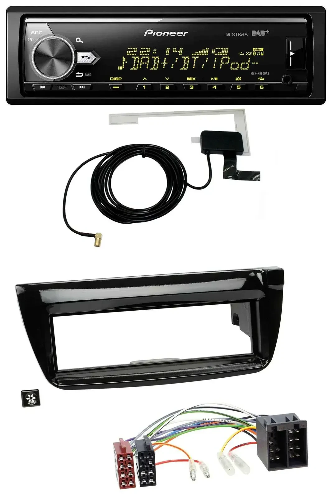 Автомагнитола Pioneer Bluetooth DAB USB MP3 для Opel Combo (с 2011) и Fiat Doblo (2012–2015)