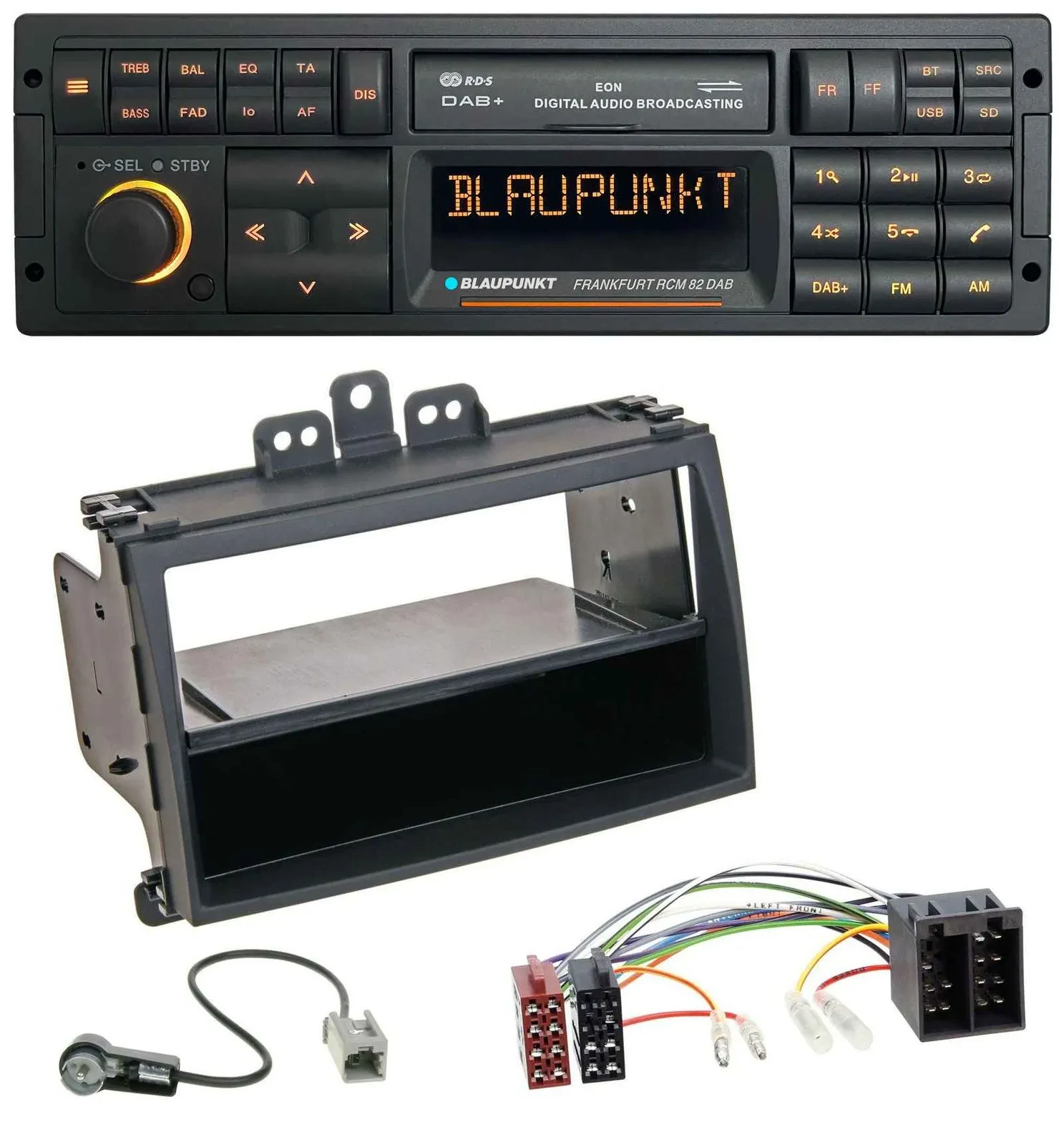 Blaupunkt USB DAB SD MP3 Bluetooth Autoradio für Hyundai i20 08-11 Rubber-Touch