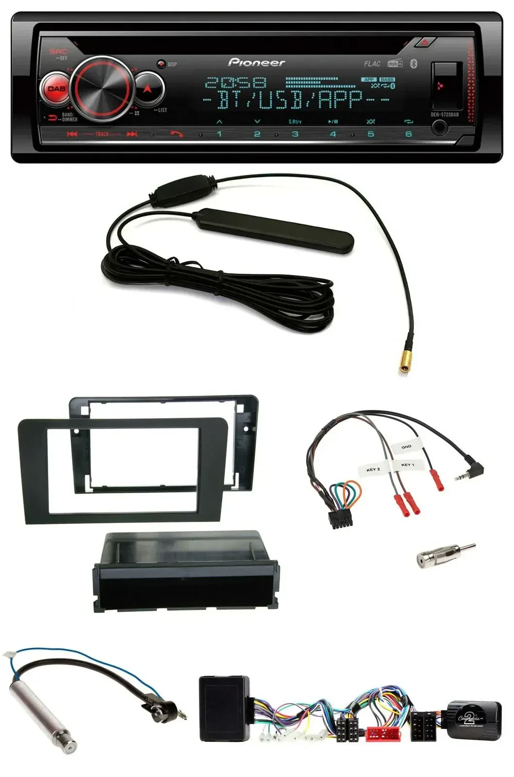 Автомагнитола для Audi A3 Pioneer USB DAB Bluetooth CD, поддержка кнопок на руле, совместима с системой Symphony