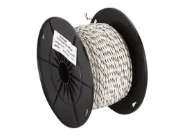ACV Lautsprecherkabel verdrillt 2x0.75mm² weiß/weiß-schwarz 100m 51-075-113