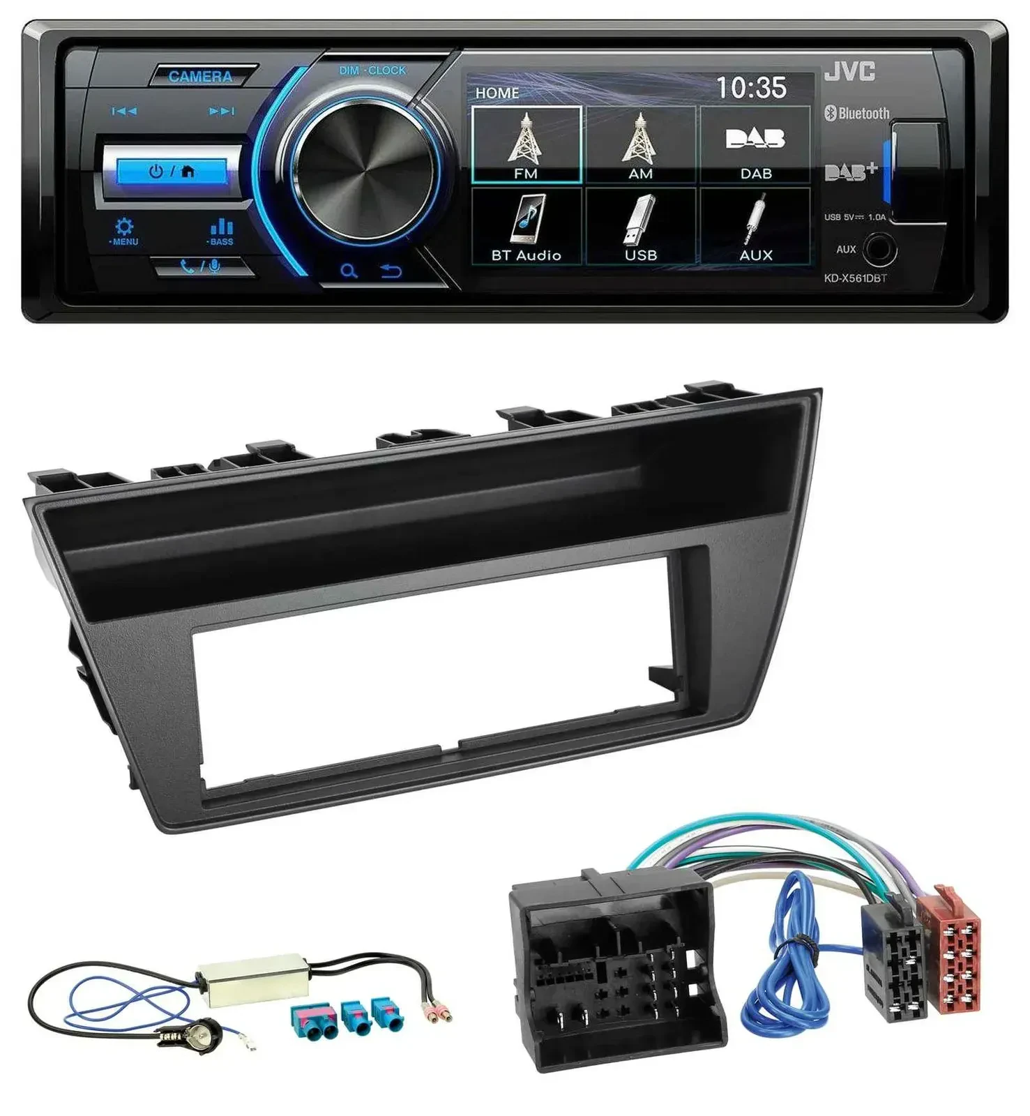 Автомагнитола для Skoda Fabia III (2014–2020) JVC Bluetooth, USB, DAB