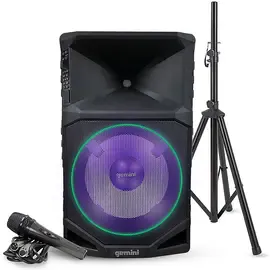 Портативная акустическая система Gemini GSW-T1500PK Black 1500W с аксессуарами