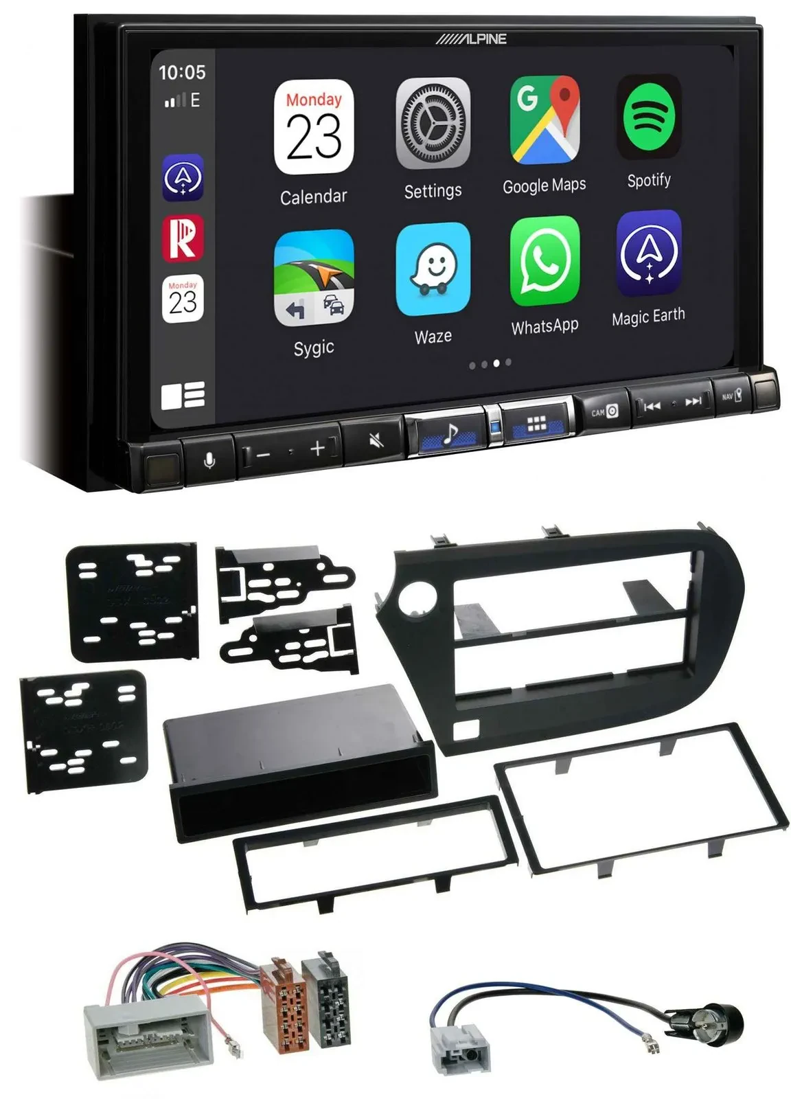 Alpine 2DIN DAB USB MP3 Bluetooth Autoradio für Honda Insight ZE2 09-13