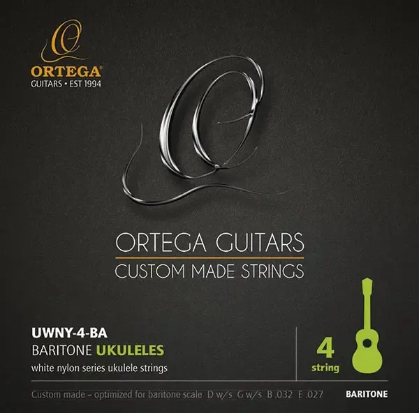Комплект струн для укулеле баритон Ortega UWNY-4-BA