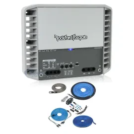 Rockford Fosgate PM300X2 300W 2-Channel Marine Amplifier w/ 4 Gauge Amp Kit NVX