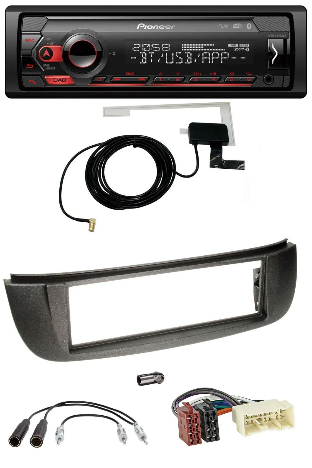 Pioneer DAB USB MP3 Bluetooth Autoradio für Nissan Almera Tino (2001-2004)