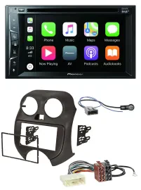 Pioneer MP3 USB DVD Bluetooth DAB 2DIN Autoradio für Nissan Micra (10-13)
