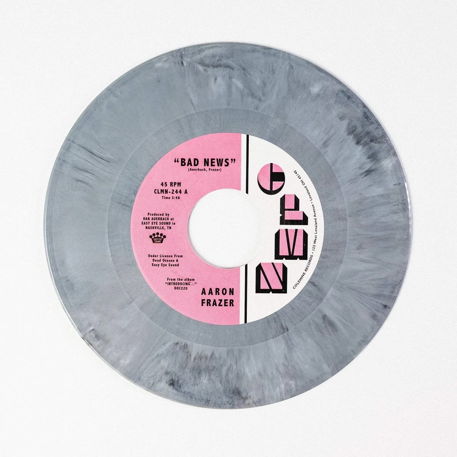 Виниловая пластинка Aaron Frazer – Bad News / Done Lyin' (Релиз 2024), 7", серая