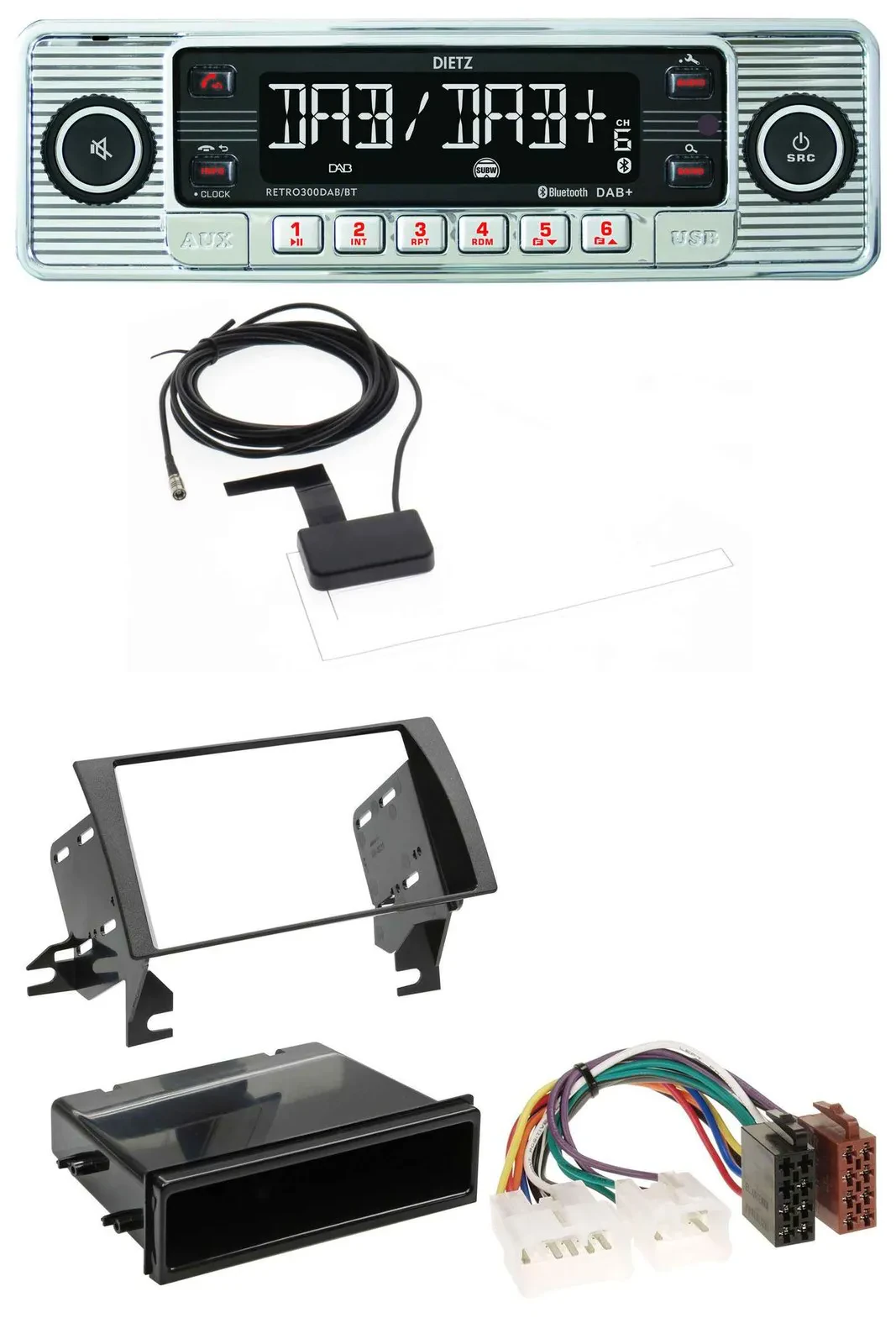 Dietz Bluetooth USB MP3 DAB Autoradio für Toyota Camry (2002-2006)