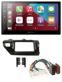 Pioneer USB MP3 DAB 2DIN Bluetooth Autoradio für Toyota Hilux (2015-2020)