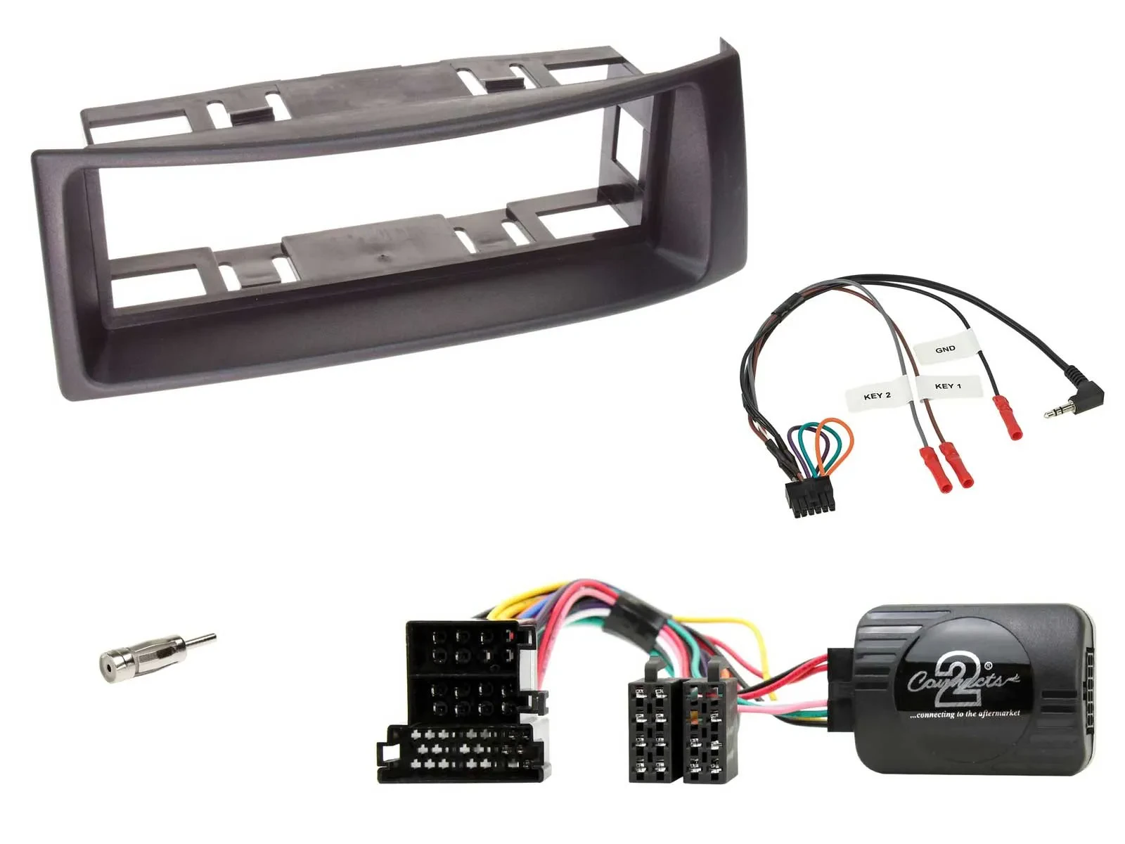 Radioset Lenkradadapter DIN Autoradio für Renault Megane Scenic 1999-2003 schwar