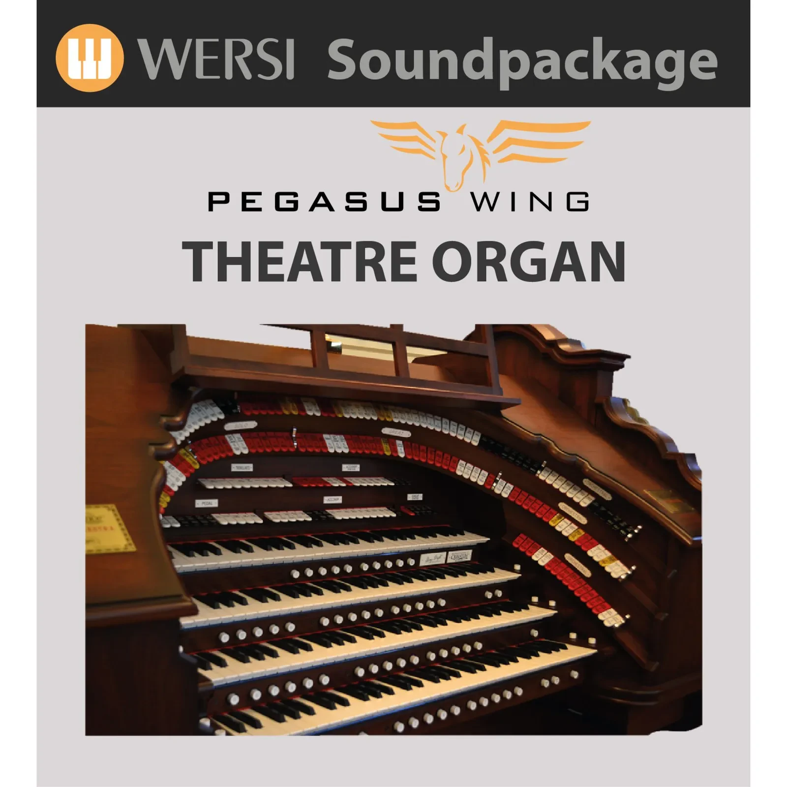 Wersi Pegasus Wing Theater Orgel Software, 20 Klangfarben, Sound-Pakete