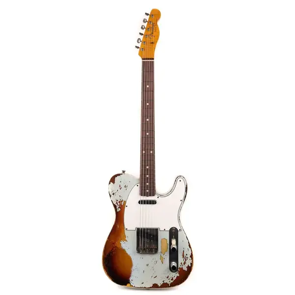 Электрогитара Fender Custom Shop 1959 Custom Telecaster Super Heavy Relic Faded Blue 3TS