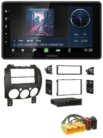 Kenwood MP3 Bluetooth USB DAB Autoradio für Mazda 2 (ab 2007)