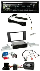Pioneer MP3 USB CD DAB Lenkrad Autoradio für Audi A4 B5 1999-2001 Aktivsystem