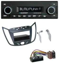 Blaupunkt DAB USB Bluetooth MP3 Autoradio für Ford C-Max / Kuga - dunkelgrau