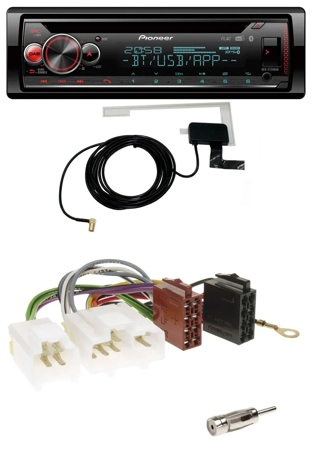 Автомагнитола Pioneer DAB, CD, MP3, USB, Bluetooth для Nissan Almera N15 (1995–2000)