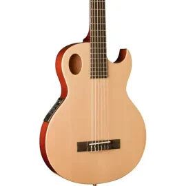 Washburn EACT42 Thinline Acoustic-Electric Classical Guitar, Solid Spruce Top